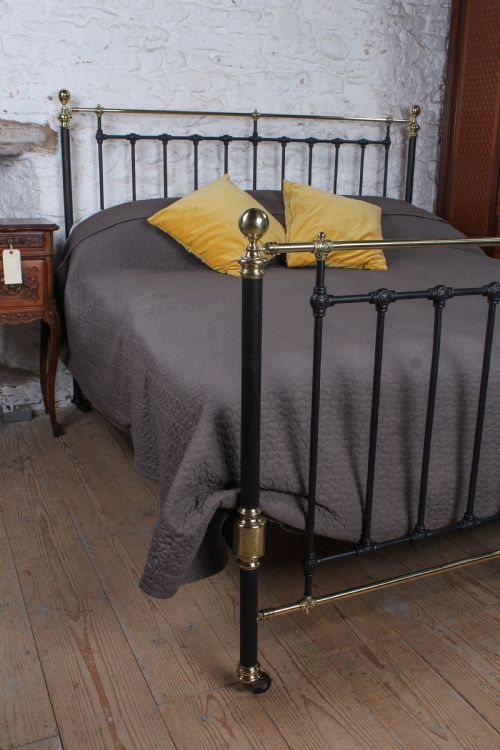 fig 1. Timelessly Classic Super King Bed with All Original Brass
