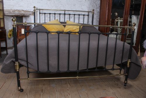 fig 2. Timelessly Classic Super King Bed with All Original Brass