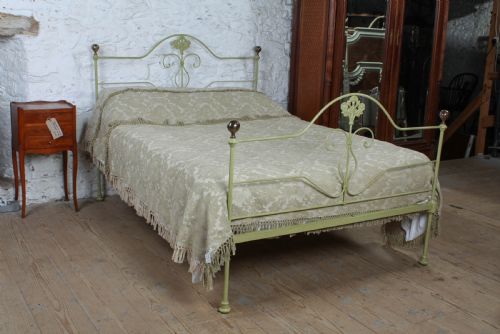 Pretty Simple Portuguese Forged Iron Double Bed