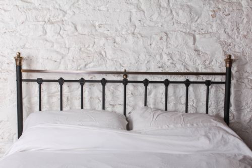 fig 3. Classically Tasteful Edwardian Brass and Iron King Size Bed 