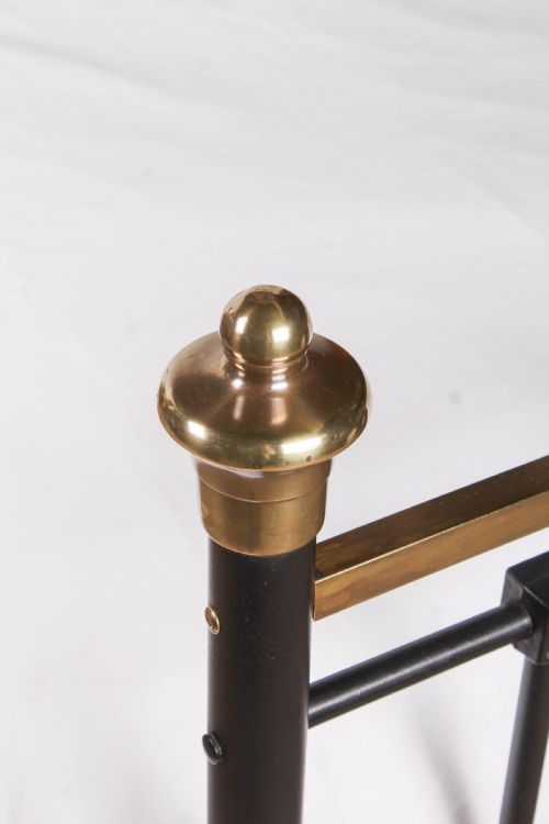fig 4. Classically Tasteful Edwardian Brass and Iron King Size Bed 