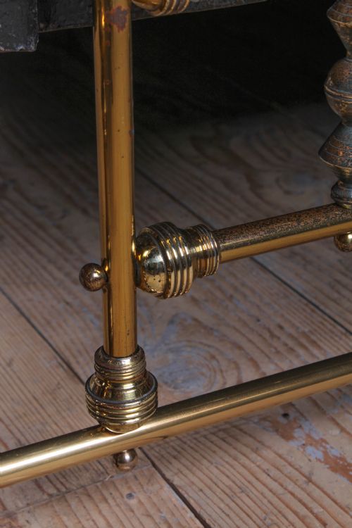 fig 3. Incredible Quality All Original Brass King Size Bed: 
