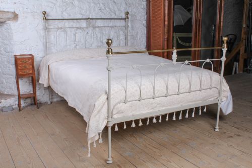 Unusual and Individual Victorian Double Brass and Iron Bed
