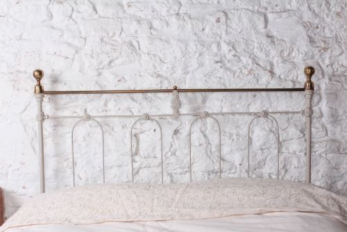 fig 3. Unusual and individual Victorian double brass and iron bed