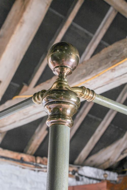 fig 2. Elegant and well built Victorian iron and brass no end four poster