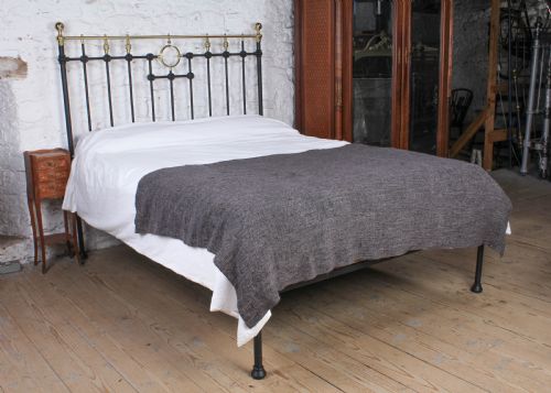 Iron and Brass King Size Victorian No End Bed