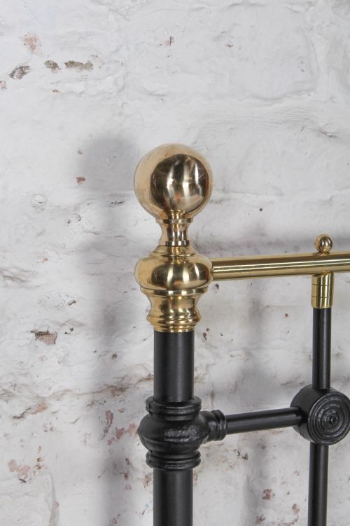 fig 2. Iron and Brass King Size Victorian No End Bed