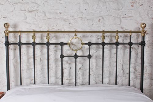 fig 5. Iron and Brass King Size Victorian No End Bed