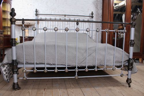 fig 3. Spectacular Super King Size Victorian Bed with Mother of Pearl Inlay
