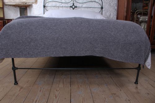 fig 1. Enchanting Irish all iron no end dark green king size bed