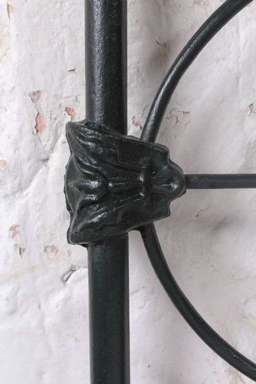 fig 3. Enchanting Irish all iron no end dark green king size bed