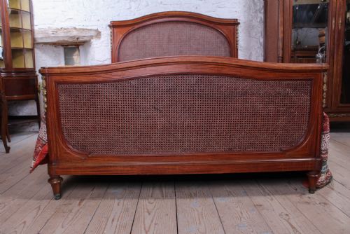 fig 2. Very Handsome Mahogany Caned King Size Bed