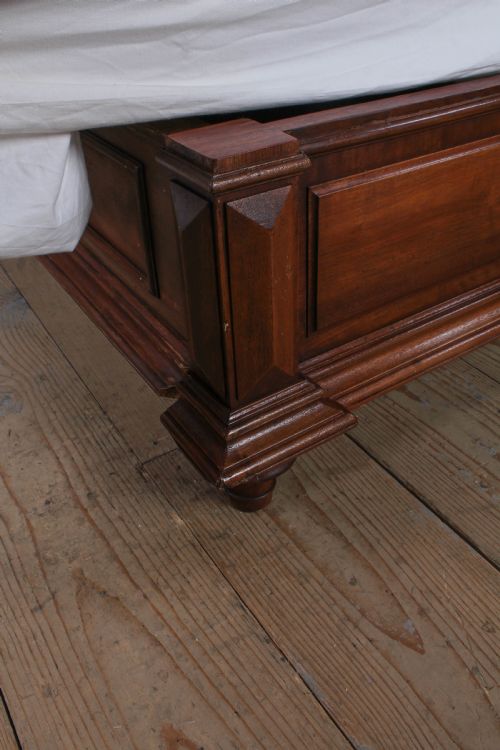 fig 2. Spectacular French solid walnut king size bed