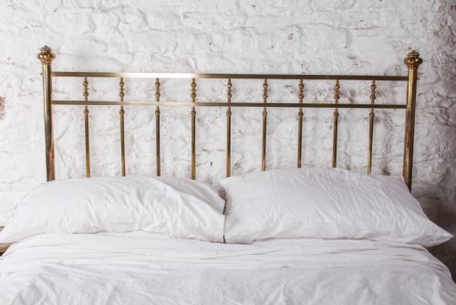 fig 1. Gorgeous Schoolbred All Brass King Size Bed.