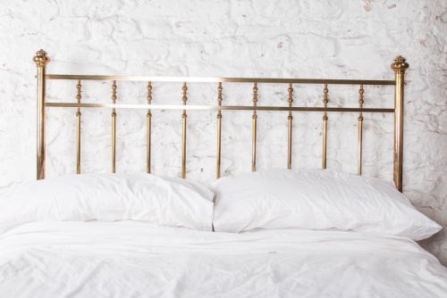 fig 2. Gorgeous Schoolbred All Brass King Size Bed.