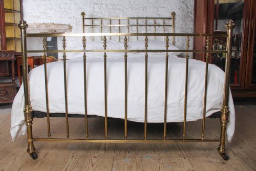 fig 3. Gorgeous Schoolbred All Brass King Size Bed.