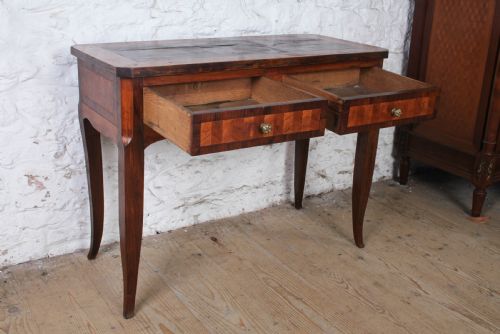 WRITING TABLE WITH NICE PARQUETRY - ADDITIONAL PHOTO 4