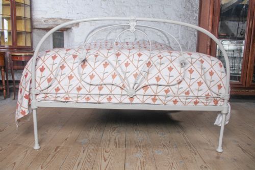 fig 1. Nicely Shaped King Size Victorian All Iron Bed