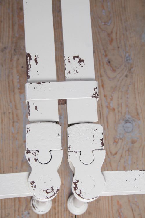 fig 2. Fabulously shaped Pair of American Style All Iron Beds (Can be Joined)