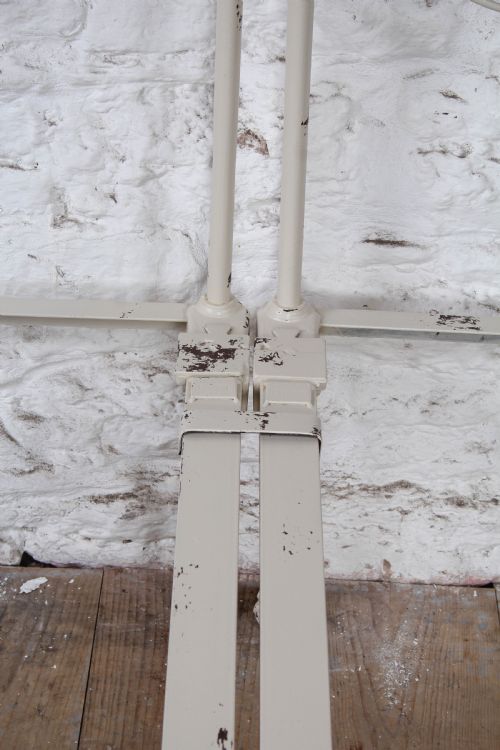 fig 3. Fabulously shaped Pair of American Style All Iron Beds (Can be Joined)