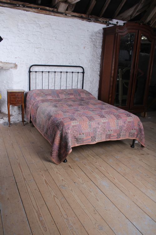 fig 1. Very Nice French No End All Iron Bed.