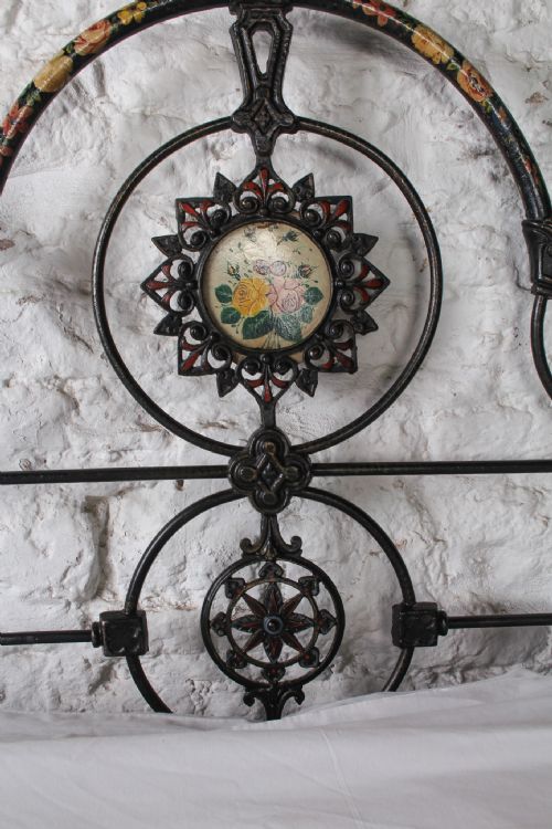 fig 2. Extremely rare hand painted three hoop bed
