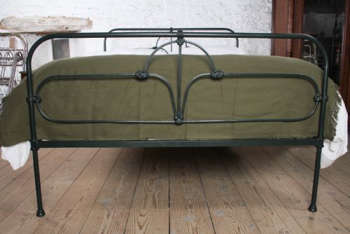 fig 2. Pleasingly simple Irish all iron king size bed