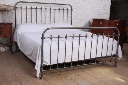 Fabulous French Burnished Iron and Brass Super King Bed