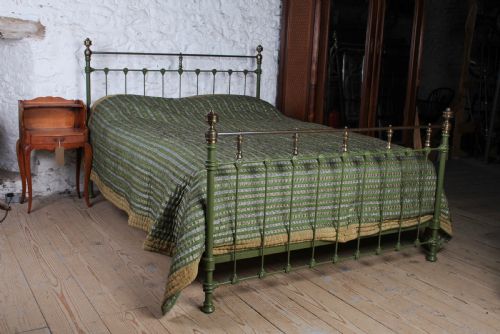 fig 1. Classically French King Size Iron And Brass Bed