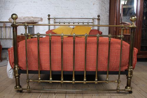 fig 1. Impressively Detailed All Brass All Original King Size Bed