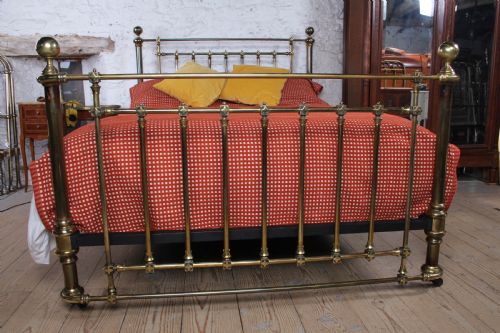 fig 2. Impressively Detailed All Brass All Original King Size Bed