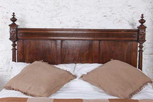 fig 6. Gorgeously Carved Breton Style French Oak Double Bed