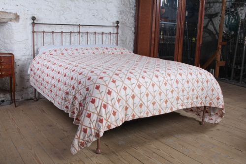 Incredibly Pretty Iron and Brass King Size Bed with Lovely Castings.