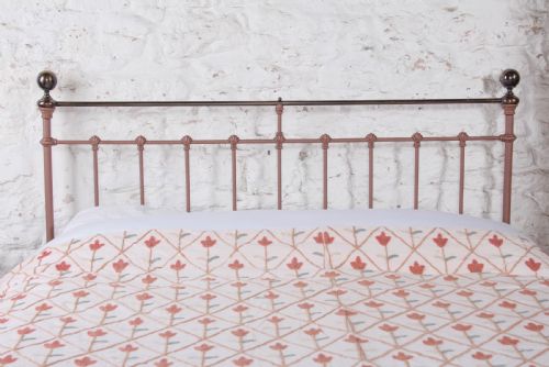 fig 1. Incredibly pretty Iron and Brass King Size Bed with Lovely Castings.