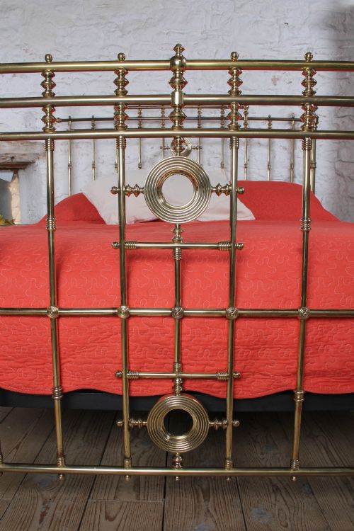 BEAUTIFULLY ORNATE MAPLE CO ALL BRASS SUPER KING BED - ADDITIONAL PHOTO 3
