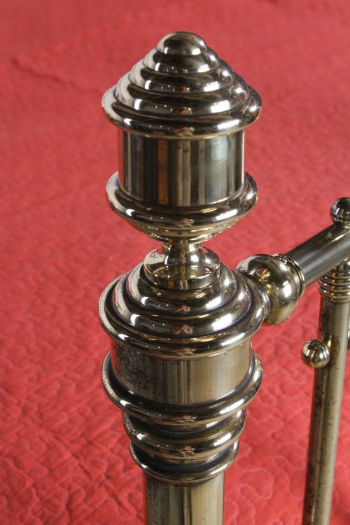 BEAUTIFULLY ORNATE MAPLE CO ALL BRASS SUPER KING BED - ADDITIONAL PHOTO 6