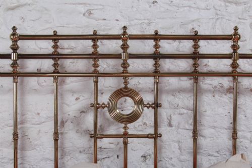 BEAUTIFULLY ORNATE MAPLE CO ALL BRASS SUPER KING BED - ADDITIONAL PHOTO 9