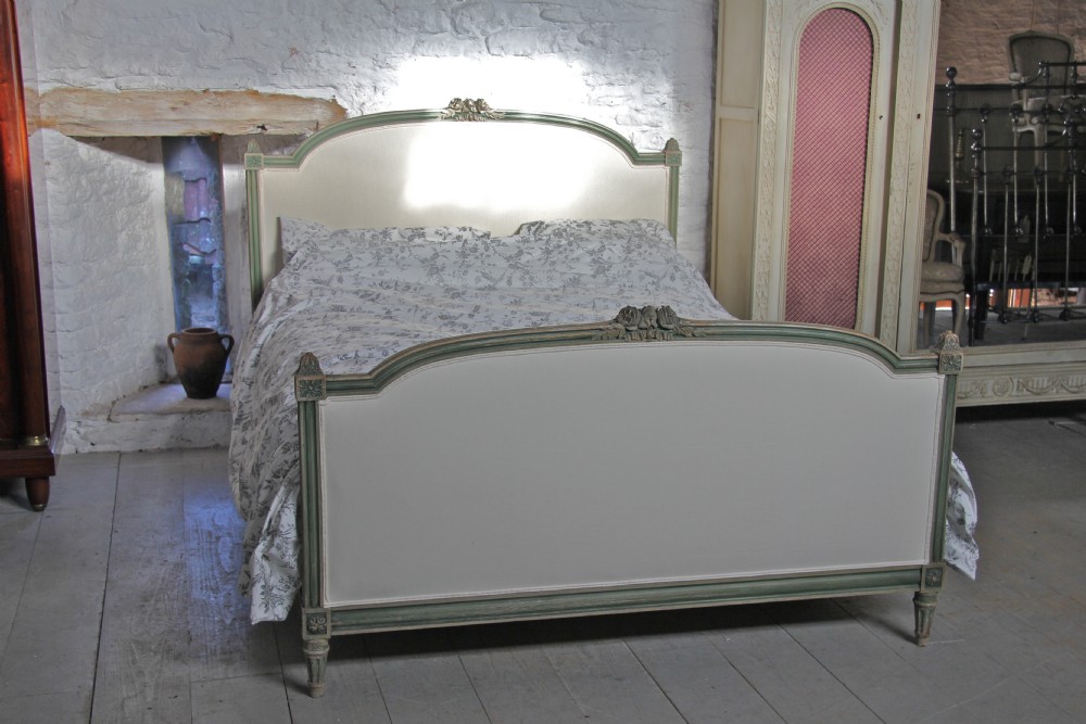Newly reupholstered king size French bed 