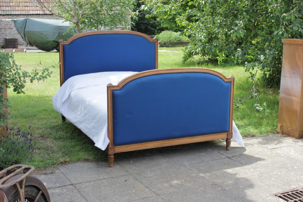French Louis XVI style king size upholstered