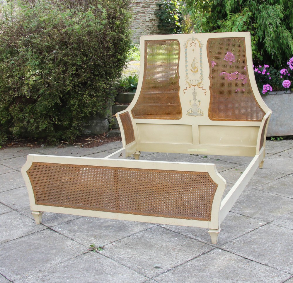 Chinoserie influence bergere bed