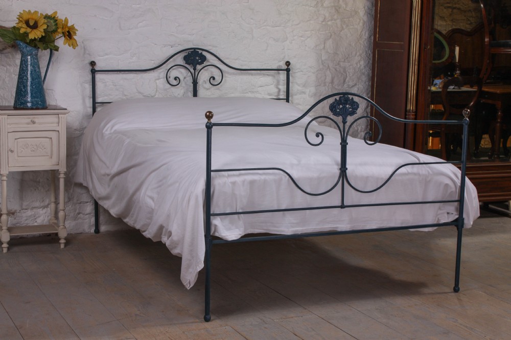 Very lovely Portuguese forged iron double bed