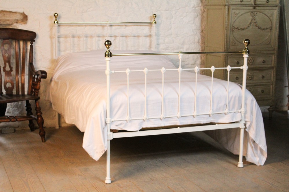 Classic Victorian three quarter white and brass