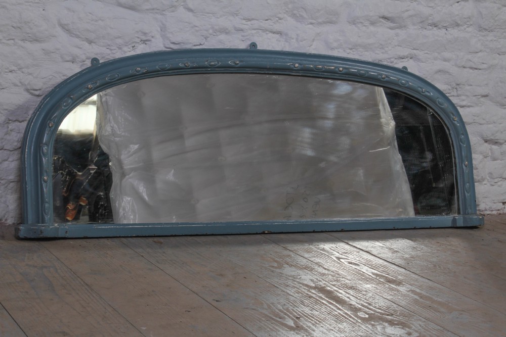 Attractive low height Victorian over mantle mirror