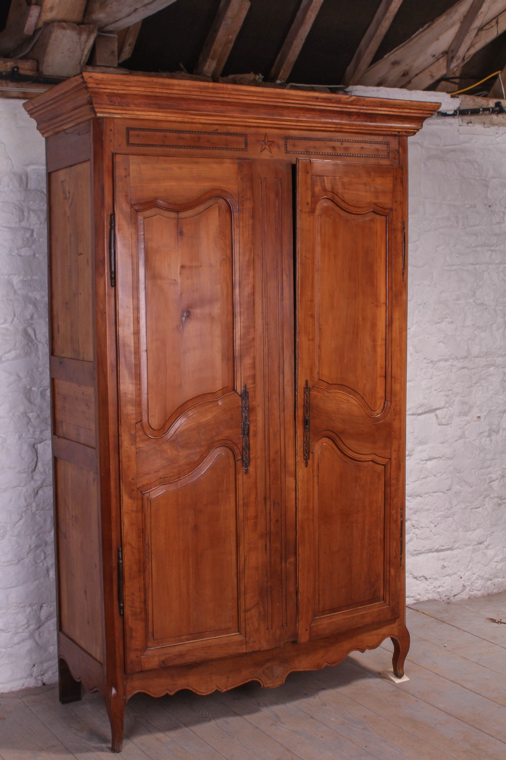 Beautiful solid cherry French wardrobe