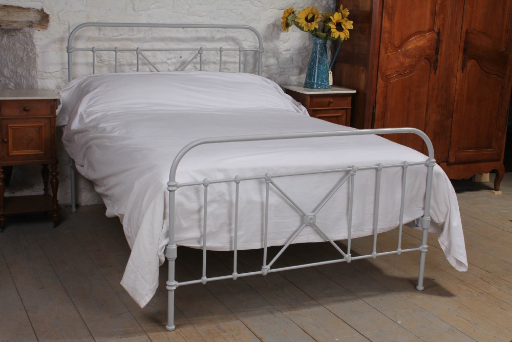 French all iron double bed 