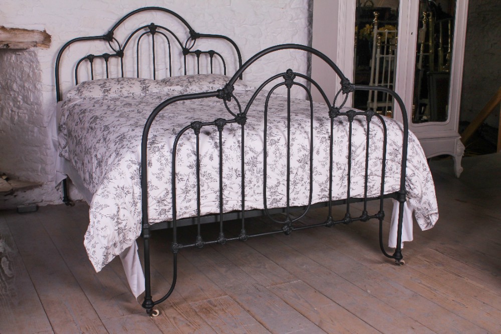Attractive early  all iron bed c1890