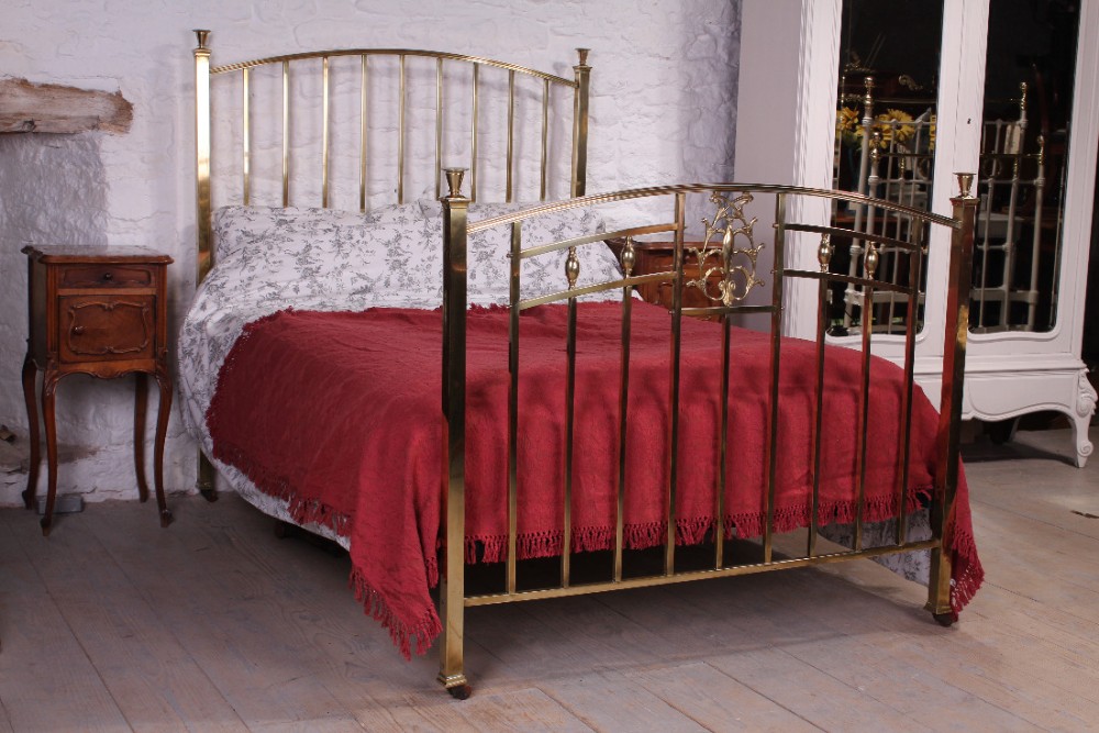 Edwardian all brass double bed