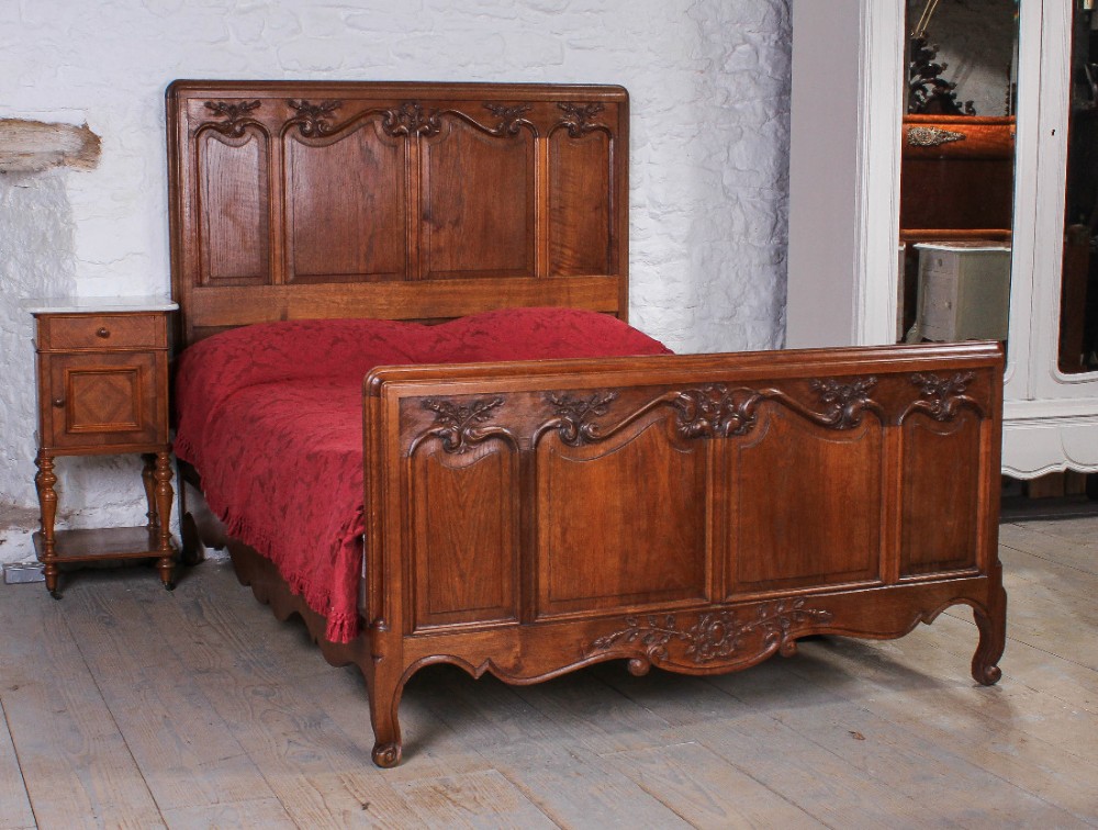 Very attractive French Oak double bed