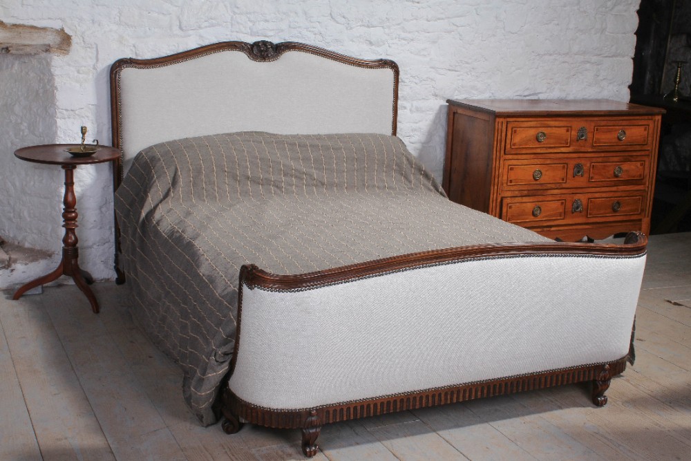 Beautiful corbeille king size 5Ft newly upholstered French bed