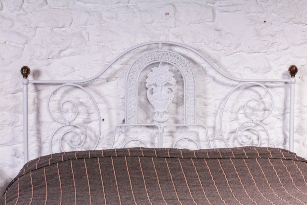 Very pretty forged iron Portuguese no end bed View II